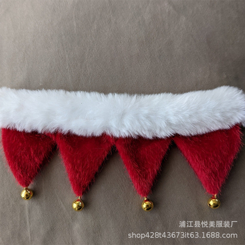 Wholesale Pet Clothing Christmas Costume Set Cat Scarf Bell Pet Collar